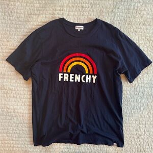 French Disorder Frenchy Rainbow Navy Blue t-shirt, size XXL